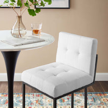 Load image into Gallery viewer, Privy Black Stainless Steel Upholstered Fabric Counter Stool by Modway