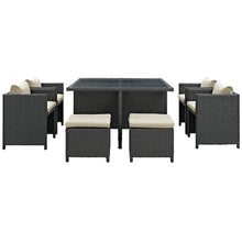Load image into Gallery viewer, Sojourn 9 Piece Outdoor Patio Sunbrella¨ Dining Set by Modway