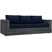 Load image into Gallery viewer, Summon 3 Piece Outdoor Patio Sunbrella¨ Sectional Set by Modway