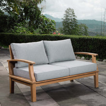 Load image into Gallery viewer, Marina Outdoor Patio Teak Loveseat by Modway