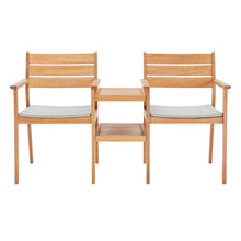 Load image into Gallery viewer, Viewscape Outdoor Patio Ash Wood Jack and Jill Chair Set by Modway