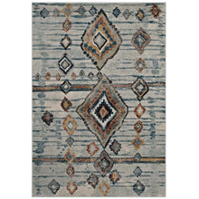 Load image into Gallery viewer, Jenica Distressed Moroccan Tribal Abstract Diamond 5x8 Area Rug by Modway