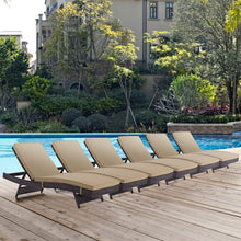 Load image into Gallery viewer, Convene Outdoor Patio Chaise Set of 6 by Modway