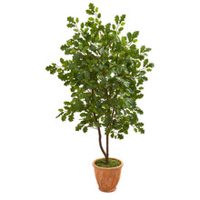 Load image into Gallery viewer, 53" Oak Artificial Tree in Terra-Cotta Planter
