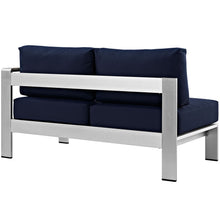 Load image into Gallery viewer, Shore Right-Arm Corner Sectional Outdoor Patio Aluminum Loveseat by Modway