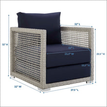 Load image into Gallery viewer, Aura Rattan Outdoor Patio Armchair by Modway