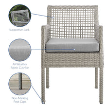 Load image into Gallery viewer, Aura Outdoor Patio Wicker Rattan Dining Armchair by Modway