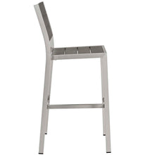 Load image into Gallery viewer, Shore Outdoor Patio Aluminum Armless Bar Stool Set of 2 by Modway