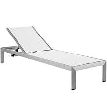 Load image into Gallery viewer, Shore Outdoor Patio Aluminum Chaise with Cushions by Modway