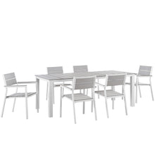 Load image into Gallery viewer, Maine 7 Piece Outdoor Patio Dining Set by Modway