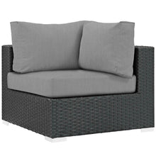 Load image into Gallery viewer, Sojourn 7 Piece Outdoor Patio Sunbrella¨ Sectional Set by Modway