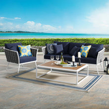 Load image into Gallery viewer, Stance 3 Piece Outdoor Patio Aluminum Sectional Sofa Set by Modway