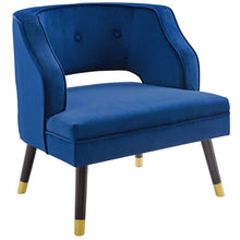 Load image into Gallery viewer, Traipse Button Tufted Open Back Performance Velvet Armchair by Modway