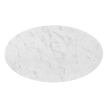Load image into Gallery viewer, Tupelo 48" Oval Artificial Marble Dining Table by Modway