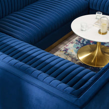 Load image into Gallery viewer, Sanguine 3 Piece Performance Velvet Sectional Sofa Set by Modway