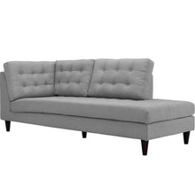 Load image into Gallery viewer, Empress Upholstered Fabric Right Facing Bumper by Modway