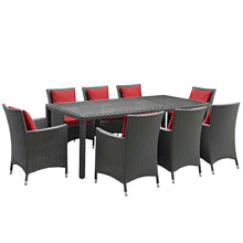 Load image into Gallery viewer, Sojourn 9 Piece Outdoor Patio Sunbrella¨ Dining Set by Modway