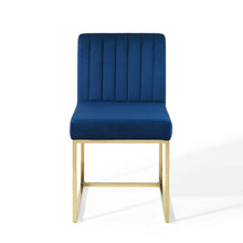 Load image into Gallery viewer, Carriage Channel Tufted Sled Base Performance Velvet Dining Chair by Modway