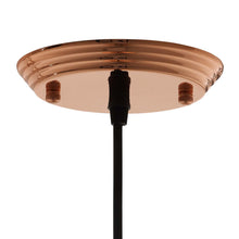 Load image into Gallery viewer, Dimple 10" Half-Sphere Rose Gold Pendant Light by Modway