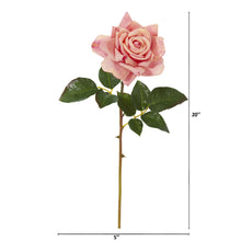 Load image into Gallery viewer, 20" Rose Artificial Flower (Set of 6)