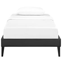 Load image into Gallery viewer, Tessie Vinyl Twin Bed Frame with Squared Tapered Legs by Modway