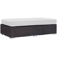 Load image into Gallery viewer, Convene Outdoor Patio Fabric Rectangle Ottoman by Modway