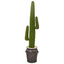 Load image into Gallery viewer, 59" Cactus Artificial Plant in Metal Planter