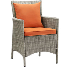 Load image into Gallery viewer, Conduit Outdoor Patio Wicker Rattan Dining Armchair Set of 2 by Modway