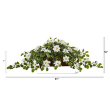 Load image into Gallery viewer, 51" Poinsettia and Variegated Holly Artificial Plant in Decorative Planter