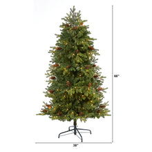 Load image into Gallery viewer, 5.5' Yukon Mountain Fir Artificial Christmas Tree with 250 Clear Lights