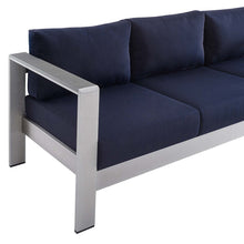 Load image into Gallery viewer, Shore Sunbrella¨ Fabric Aluminum Outdoor Patio Sofa by Modway