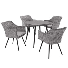 Load image into Gallery viewer, Endeavor 5 Piece Outdoor Patio Wicker Rattan Dining Set by Modway