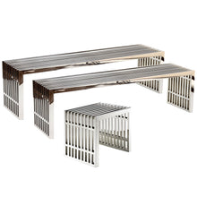 Load image into Gallery viewer, Gridiron Benches Set of 3 by Modway