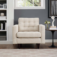 Load image into Gallery viewer, Empress Upholstered Fabric Armchair by Modway