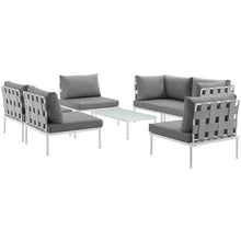 Load image into Gallery viewer, Harmony 7 Piece Outdoor Patio Aluminum Sectional Sofa Set by Modway