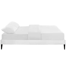 Load image into Gallery viewer, Tessie Vinyl Full Bed Frame with Squared Tapered Legs by Modway