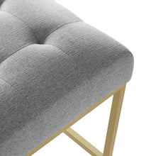 Load image into Gallery viewer, Privy Gold Stainless Steel Upholstered Fabric Counter Stool by Modway
