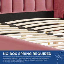 Load image into Gallery viewer, Lana Performance Velvet Queen Wingback Platform Bed by Modway