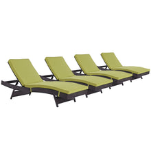 Load image into Gallery viewer, Convene Outdoor Patio Chaise Set of 4 by Modway