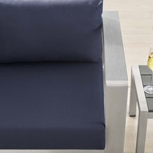 Load image into Gallery viewer, Shore Sunbrella¨ Fabric Aluminum Outdoor Patio Right-Arm Loveseat by Modway