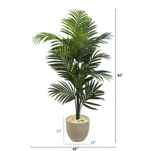 Load image into Gallery viewer, 62" Kentia Artificial Palm Tree in Sandstone Planter