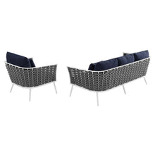 Load image into Gallery viewer, Stance 2 Piece Outdoor Patio Aluminum Sectional Sofa Set by Modway