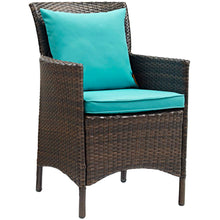 Load image into Gallery viewer, Conduit Outdoor Patio Wicker Rattan Dining Armchair by Modway