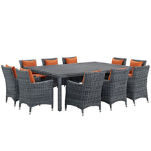 Load image into Gallery viewer, Summon 11 Piece Outdoor Patio Sunbrella¨ Dining Set by Modway