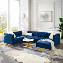 Load image into Gallery viewer, Sanguine 3 Piece Performance Velvet Sectional Sofa Set by Modway