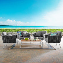 Load image into Gallery viewer, Stance 5 Piece Outdoor Patio Aluminum Sectional Sofa Set by Modway
