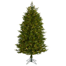 Load image into Gallery viewer, 6' Hartford Fir Artificial Christmas Tree w/250 Warm (Multifunction LED Lights