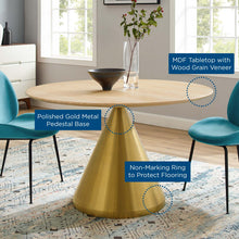Load image into Gallery viewer, Tupelo 47" Dining Table in Gold Natural