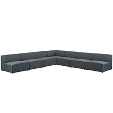 Load image into Gallery viewer, Mingle 7 Piece Upholstered Fabric Sectional Sofa Set by Modway