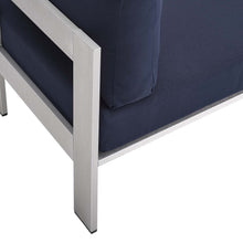 Load image into Gallery viewer, Shore Sunbrella¨ Fabric Aluminum Outdoor Patio Armless Chair by Modway